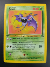 Pokemon Card Zubat 57/62 1st Edition Near Mint Fossil Set WOTC