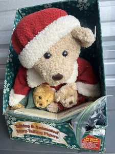 Vintage Rare Story Telling Teddy Bear Twas The Night Before  Christmas 2001. - Picture 1 of 24