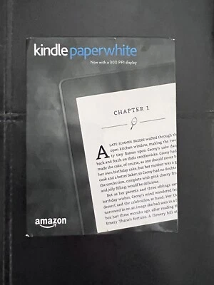 Brand New Amazon Kindle Paperwhite (7th Gen) 4GB, Wi-Fi, 6in Black with Ad Offer - Image 1 of 2