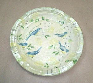 Vidrio retro vintage cenicero azul para pájaros - Imagen 1 de 7