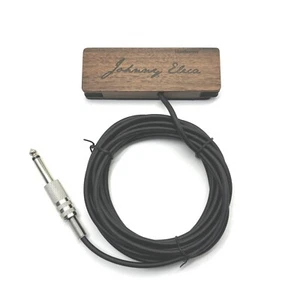 Johnny Eleca Guitar Magnetic Humbucker Soundhole Pickup, 10 Foot Cable, Walnut - Picture 1 of 3