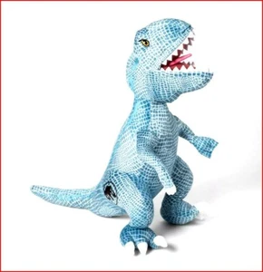 JURASSIC WORLD Plush T-REX Dinosaur Pillow Buddy - Large 18" Tall - Blue 🌟NEW🌟 - Picture 1 of 4