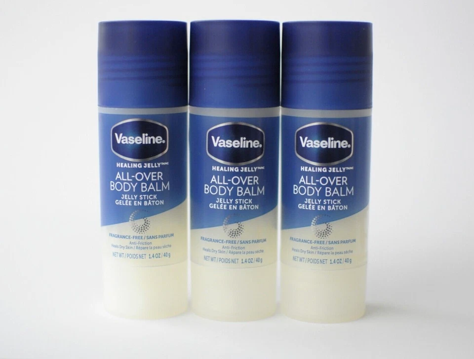 Vaseline All Over Body Balm Jelly Stick Unscented 1 .4 Oz