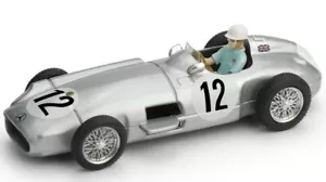 Mercedes W196 Winner Great Britain GP 1955 Stirling Moss W/ Pilote 1:43 Model - Foto 1 di 1