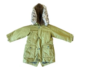 J Crew Crewcuts grüner Daunen Fischschwanz Parka Jacke Kinder Größe 2 gebraucht, in einwandfreiem Zustand - Bild 1 von 5
