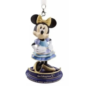 2021 Disney Walt Disney World 50th Anniversary Minnie Mouse Figural Ornament - Picture 1 of 2