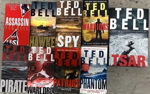 TED BELL Alexander Hawke series 1-7 Complete set: Hawke, Assassin, Pirate, S... - Foto 1 di 1