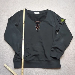 Maglione Stone Island Ponderosa uomo grande nero maglione stringato L rinascimento - Foto 1 di 20