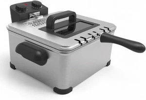 ALPHA LIVING - 4.5L Electric Deep Fryer w/2 and 4 Quart Baskets - Picture 1 of 1