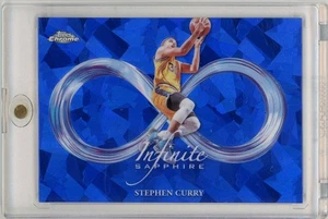 2023-24 Topps Chrome Sapphire Stephen Curry Infinite I-10 Warriors Case Hit - Picture 1 of 2