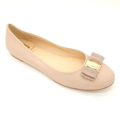 Bruno Magli Mina Ballet Pisos Mujer 8.5 Arco Beige Claro Academia Lujo Nuevo Foto 1 de 4