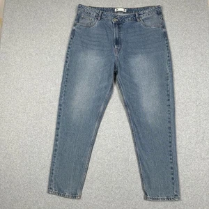 Refuge Jeans Damen Junior 15 Mom Fit High Waist Tapered Mid Wash Blau Denim - Bild 1 von 12