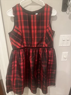 Vestido de Navidad Cherokee Clásico a Cuadros Niñas Negro y Rojo Talla XL Foto 1 de 4