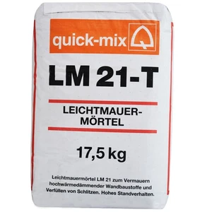 quick-mix LM21-T Leichtmauermörtel mit Bims & Perlite Schlitze Verfüllen Mörtel - Bild 1 von 1