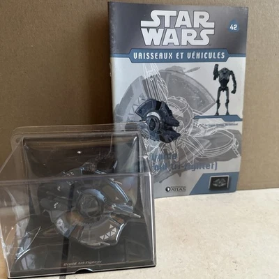 Figurine Vaisseau Star Wars Atlas 2008 Droid Tru-fighter Droïde Avec Fascicule - Photo 1/4