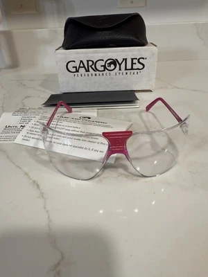 Горгульи винтажные защитные очки классика пурпурный/розовый оправы новый! - Изображение 1 из 4