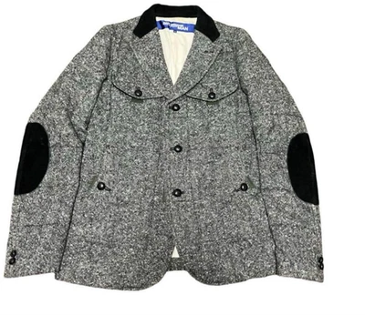 Chaqueta de tweed Junya Watanabe HOMBRE M Comme des Garçons parche en el codo vintage Japón Foto 1 de 4