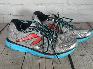 Newton Running Shoes 9 Womens W000616 Pop 1 Grey Blue Red 2.0 Sneakers - Picture 1 of 9