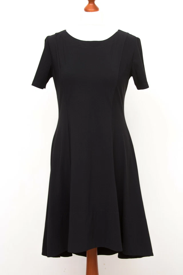 Damen ELEMENTE CLEMENTE Schwarz Kurzarm Kleid Größe 1  7082 - Bild 1 von 4