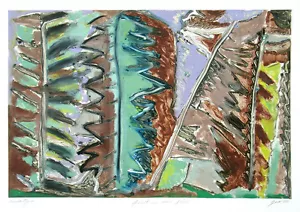 George Cramer Monoprint Forest in the Flesh Abstract American Art Tandem Press - Picture 1 of 3