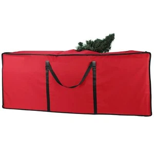 Vinsani® 9FT Christmas Tree Storage Bag Jumbo Waterproof (50 x 63 x 147 cm) Red - Picture 1 of 9