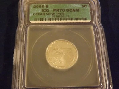 2005-S   Nickel  Ocean View        ICG  PR 70 DCAM - Image 1 of 2