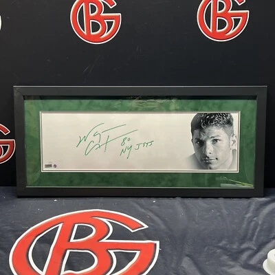 Wayne Chrebet Autographed Framed Photo New York Jets Signed JSA COA - Image 1 of 3