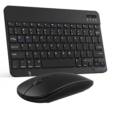 Bluetooth Wireless Keyboard and Mouse For Android IOS PC Phone Tablet Samsung - Image 1 of 4