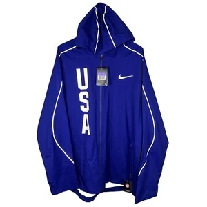 TEAM USA NIKE OLYMPIC REGEN/WINDBREAKER DURCHGEHENDER REISSVERSCHLUSS NEU MIT ETIKETT GRÖSSE HERREN 3XL UVP $ 350 - Bild 1 von 10