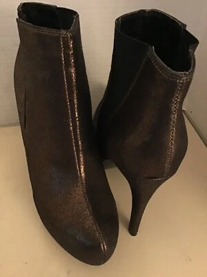 Rock & Republic Mujer Bronce Metálico Plataforma Tacón Botas Talla 8.5 Euro 39.5 Foto 1 de 4
