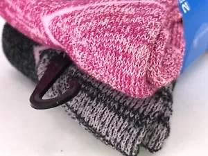 Women's COLUMBIA Pink 30% COTTON Crew Socks - 2 Pack - MSRP $25 - Picture 1 of 11