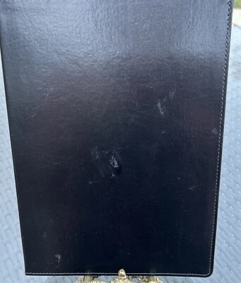 C. R. Gibson Black Bonded Leather Large Journal Notebook 8”W X 10” - Image 1 of 4