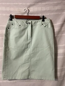 Falda vaquera verde menta Talbots para mujer talla 6 18,00 - Imagen 1 de 2