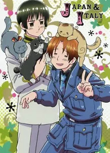 große Postkarte Promo Hetalia Axis Powers Anime Italien Japan - Bild 1 von 1