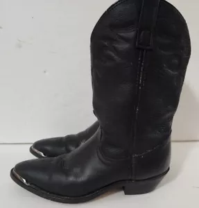 Black Cowboy/Cowgirl Boots Size  6 M Metal Toe RB887 - Picture 1 of 11