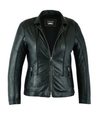 Awanstar Lederjacke für Damen Hochwertige aus weichem Lammnappa leder jacke - Bild 1 von 3