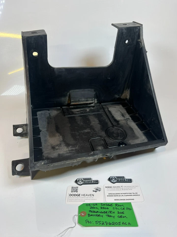 Bandeja de batería derecha para pasajero Dodge Ram Cummins 2003-2009 OEM 55276205ACA 2500 3500 Foto 1 de 4