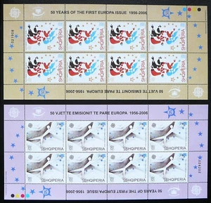 Albania Miniature Sheets - Europa stamps, 50th anniv. - MNH. - Picture 1 of 1