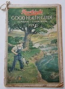 1924 Rawleigh's Good Health Guide Book Almanac Cookbook Boy Fishing Bouck   E1A - Picture 1 of 7