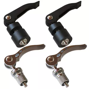 Bike Alloy Seat Post Quick Release Pin Bike Seat Clamp Locking Screw 2 M6 Thread - Picture 1 of 10