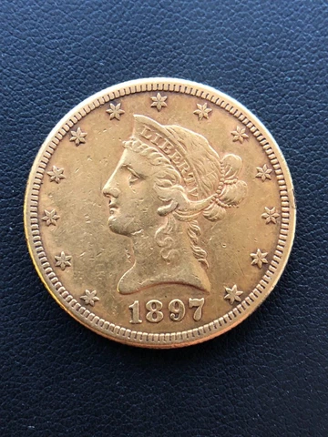 1897-S $10 Gold Liberty Head Gold Eagle, SEMI-KEY DATE, UNGRADED Cover