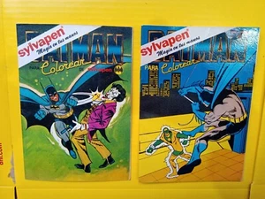 rare Vintage 1989 BATMAN lot 2 Coloring book in Spanish Dc Comic ARGENTINA - Picture 1 of 12