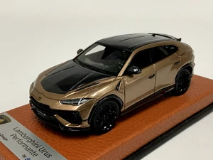 1/43 Looksmart Lamborghini URUS Performante in Bronze on leather base LS537G - Picture 1 of 6