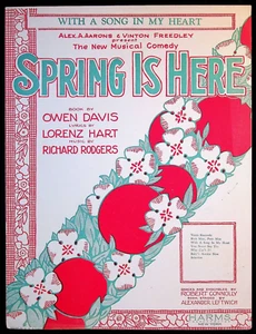 1929 Spring is Here w/ Charles Ruggles Broadway Theatre Comedy Sheet Music - Picture 1 of 3
