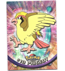 Pokemon 1999 quasi nuovo Topps Series 1 2a stampa logo nero Pidgeot 18 - Foto 1 di 2