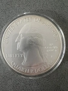 2016 ATB 5 oz. SILVER Fort Moultrie Coin Park America Beautiful Cap South Caroli - Picture 1 of 3