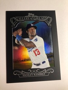 2015 Topps Gallery of Greats Framed Card Hanley Ramirez Dodgers GG13