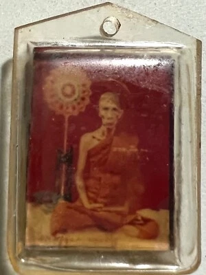 PHRA LP RUAY RARE OLD THAI BUDDHA AMULET PENDANT MAGIC ANCIENT IDOL#1 - Image 1 of 4