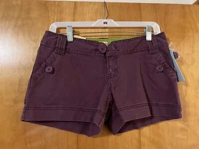 Pantalones Cortos Mossimo Supply Co. Púrpura Tiro Bajo Talla 5 Nuevos con Etiquetas Desde 2007 Foto 1 de 4