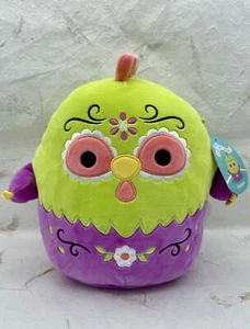 🔥SQUISHMALLOWS Giorno dei Morti Amparo Il Teschio di Zucchero di Pollo Viola Verde 12” - Foto 1 di 19